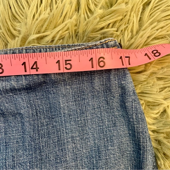 Eddie Bauer Denim Paneled Midi Skirt Size-12P - Picture 11 of 11